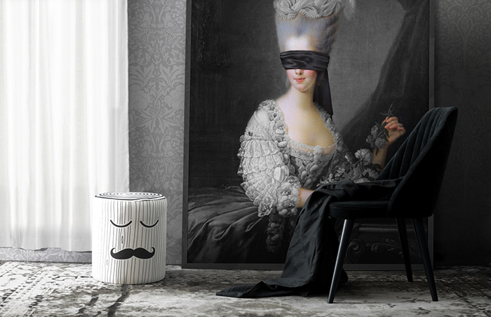 英国Mineheart Sleeping Log 睡着的木头 凳子 2种图案