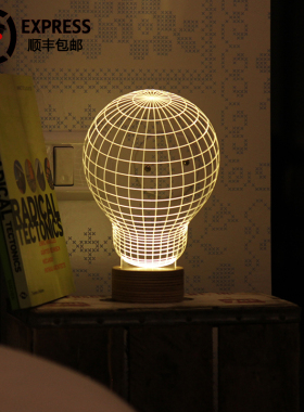 以色列STUDIO CHEHA BULBING装饰台灯 小夜灯 3D立体气氛灯 灯泡