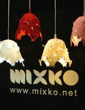 英国mixko delight lamp shade纯手工蝴蝶剪影灯罩 纯羊毛 天蓝色