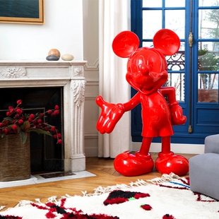 正品法国Leblon Delienne MICKEY 米老鼠摆件潮玩限量手办礼140cm