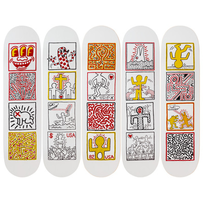 比利时The Skateroom装饰滑板Keith HARING 单人秀One Man Show