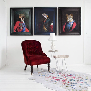 吉普赛仿牛皮地毯 英国Mineheart Rug Gypsy 三色可选 Cowhide