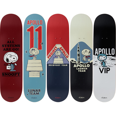 比利时The Skateroom装饰滑板 Peanuts史努比 阿波罗号套装Apollo