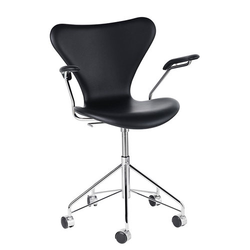 丹麦Fritz Hansen 转椅扶手椅 Série 7 Swivel armchair创意进口