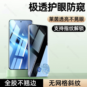 适用vivox200防窥膜vivos20Pro手机膜x100曲面x90s曲屏x80x70x60防窥s19钢化s18水凝s17保护软膜s16贴s15vivo