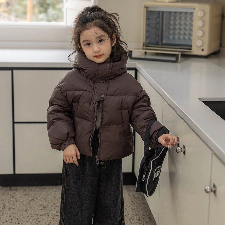 2025新款儿童棉服女款加厚中大童保暖外套男童女童冬季短款冬装