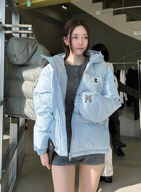 福利价！rest andrecreation韩国冬季男女同款时尚连帽保暖羽绒服