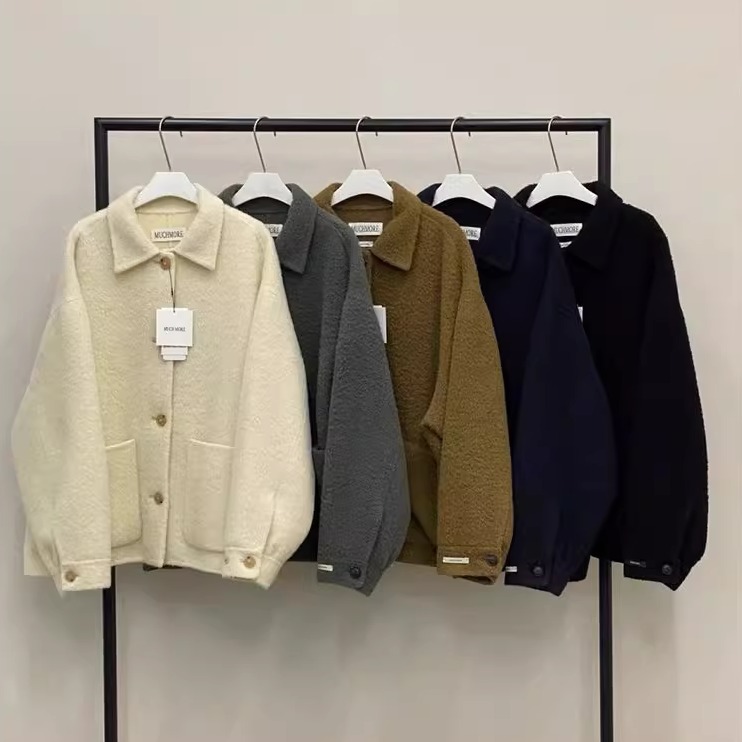 双面羊绒短款大衣女保暖毛呢外套