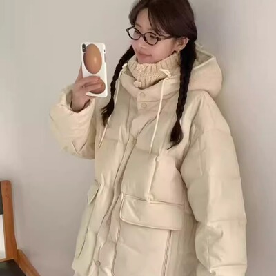 连帽保暖鹅绒羽绒服加厚保暖外套