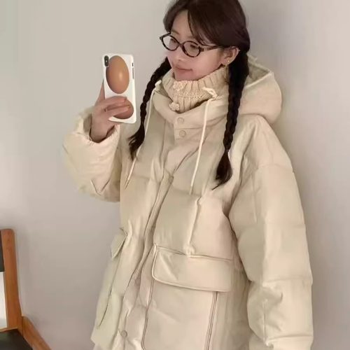 连帽保暖鹅绒羽绒服加厚保暖外套