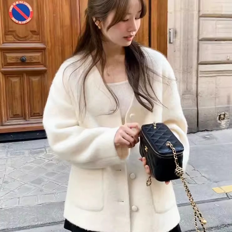 单排扣羊毛大衣女西装外套中长款