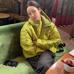 天花板！maybebaby韩国2025冬季韩系轻盈保暖排骨外套夹棉薄棉衣