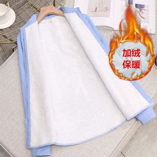 职业装 2024秋冬新款 一体绒白衬衣工作服 女长袖 加绒加厚保暖白衬衫