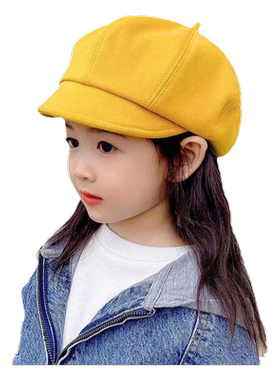 儿童帽子春秋季贝雷帽洋气时尚公主女孩子宝宝南瓜帽潮牌三四五岁