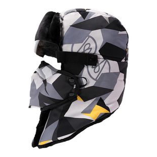 儿童雷锋帽加厚抓绒保暖帽子北方女童男童口罩围脖一体防寒帽护耳