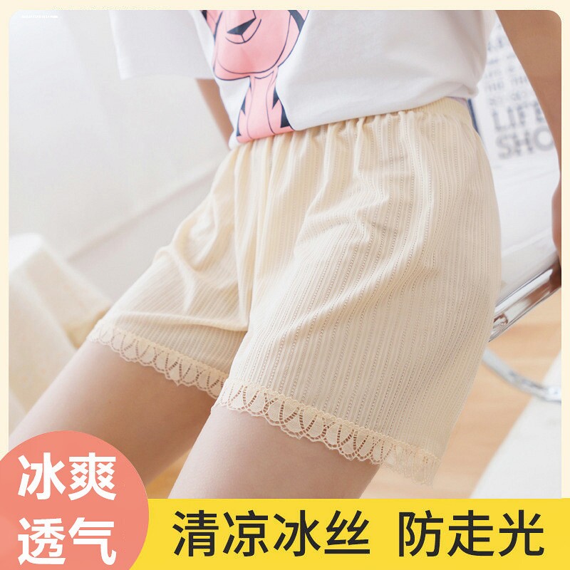 女童夏季短裙子防走光安全裤夏装儿童女宝宝夏天薄款白色打底短裤图片