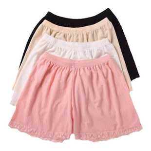 女童夏季短裙子防走光安全裤夏装儿童女宝宝夏天薄款白色打底短裤