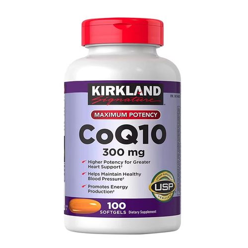 Kirkland科克兰辅酶q10软胶囊300mg*100粒心脏保健品能量补充剂