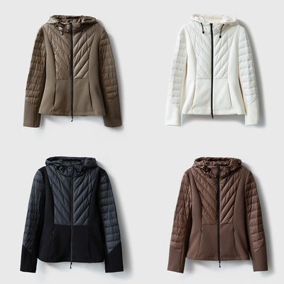 高定波兰进口科鲁达95白鹅绒女保暖轻薄休闲运动显瘦带帽羽绒服