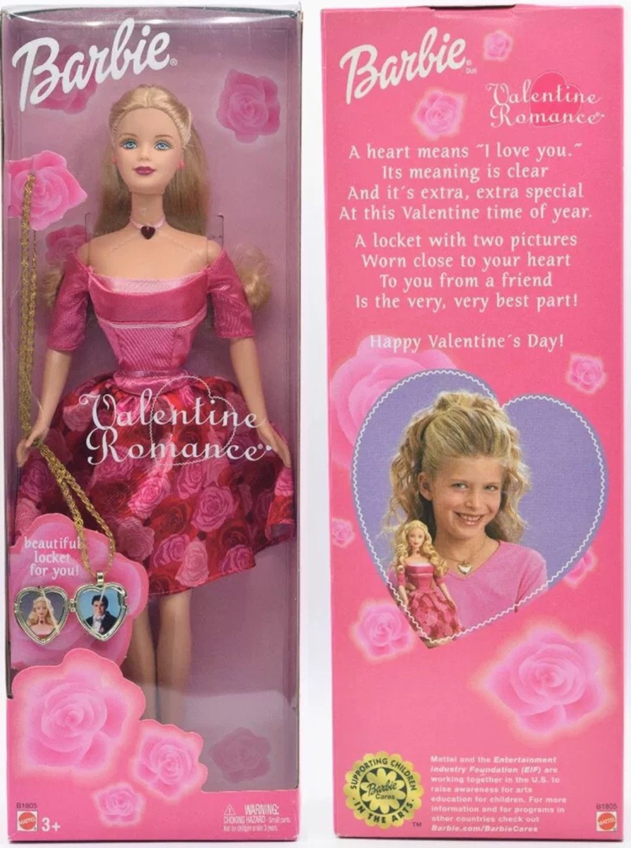 发 Barbie Valentine Romance 2003 正品绝版浪漫情人节芭比娃娃