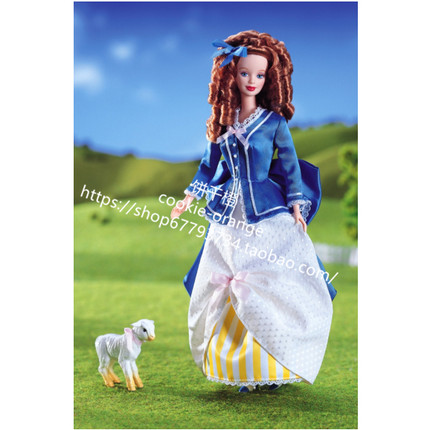 发 Barbie Had a Little Lamb 1998 牧羊女芭比娃娃