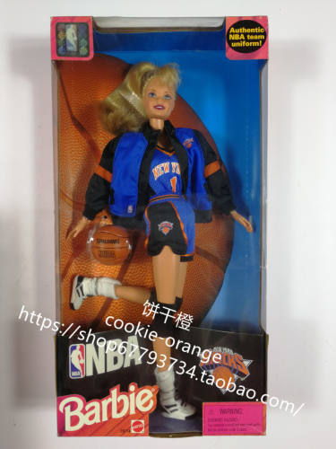 发 Barbie NBA New York Knicks 1998 纽约尼克斯篮球队芭比