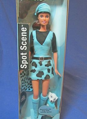 发 Barbie Spot Scene Teresa 2001 蓝色斑点芭比娃娃 稀少