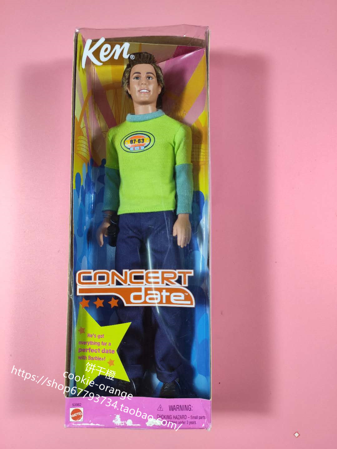 发 barbie concert date ken 2001 正品绝版音乐约会芭比肯娃娃