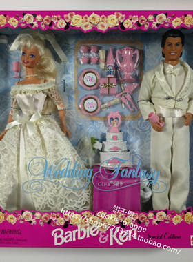 发 Barbie Ken Wedding Fantasy 1997 芭比娃娃 肯 结婚礼盒