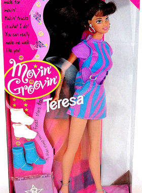 预 Barbie Movin Groovin Teresa 1997 正品绝版芭比娃娃