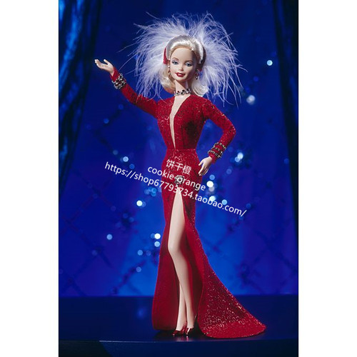 预 Barbie Marilyn Monroe 1997 玛丽莲梦露绅士爱美人红裙