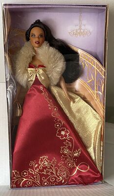 迷人晚会芭比娃娃黑皮