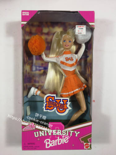 预 Barbie University of Syracuse 1996 啦啦队长芭比娃娃