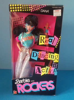 发 Barbie and the Rockers Dana 1986 摇滚歌手芭比娃娃