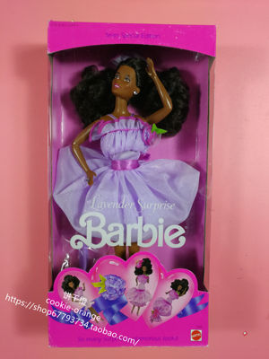 预 Barbie Lavender Looks 1989 薰衣草芭比娃娃 黑皮
