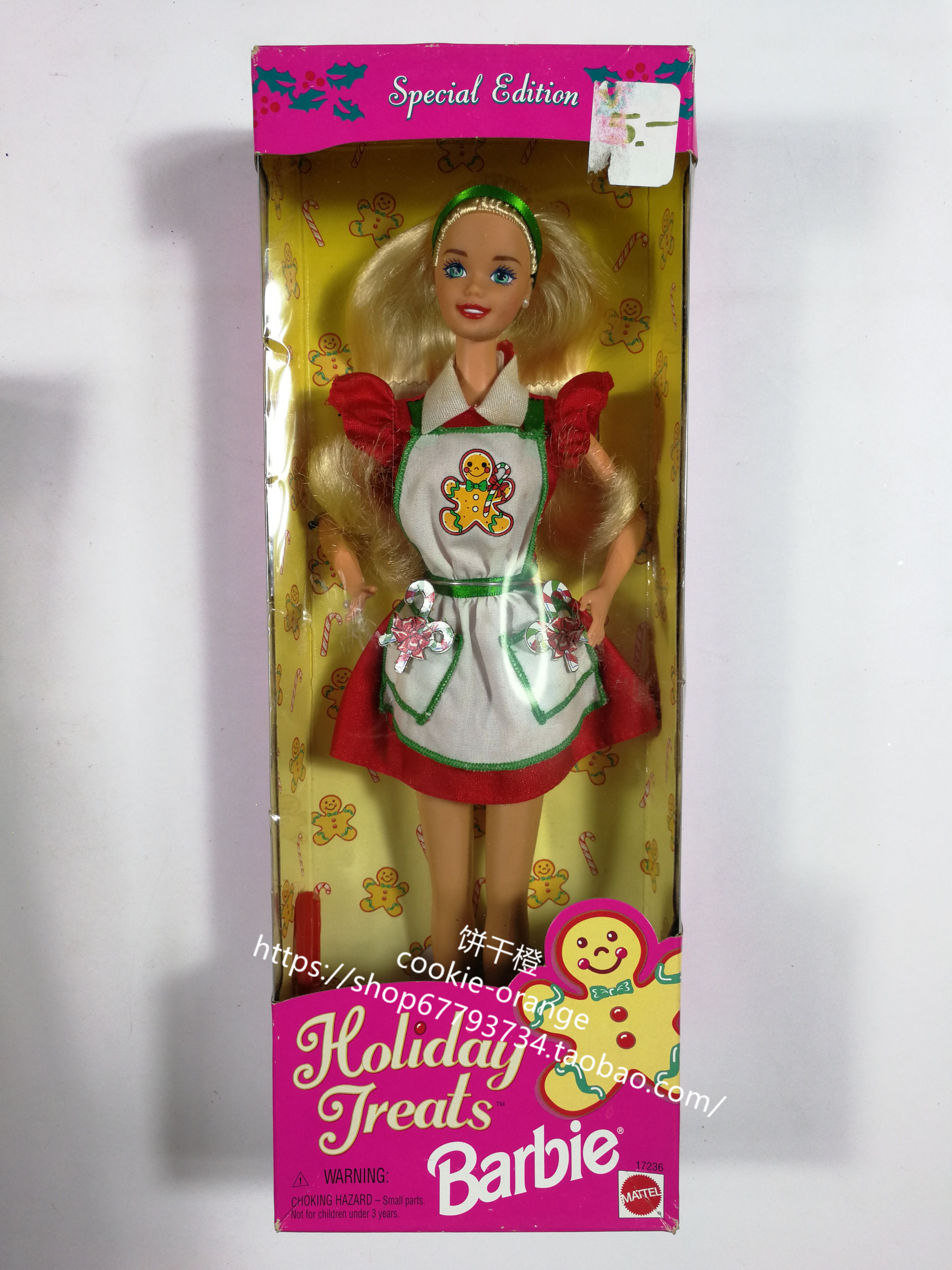 发 Barbie Holiday Treats Blonde 1997 节日盛宴芭比娃娃