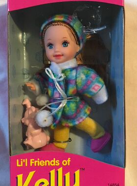 预 Barbie Melody Li'l Friend Of Kelly 1995棉衣美乐蒂凯莉娃娃