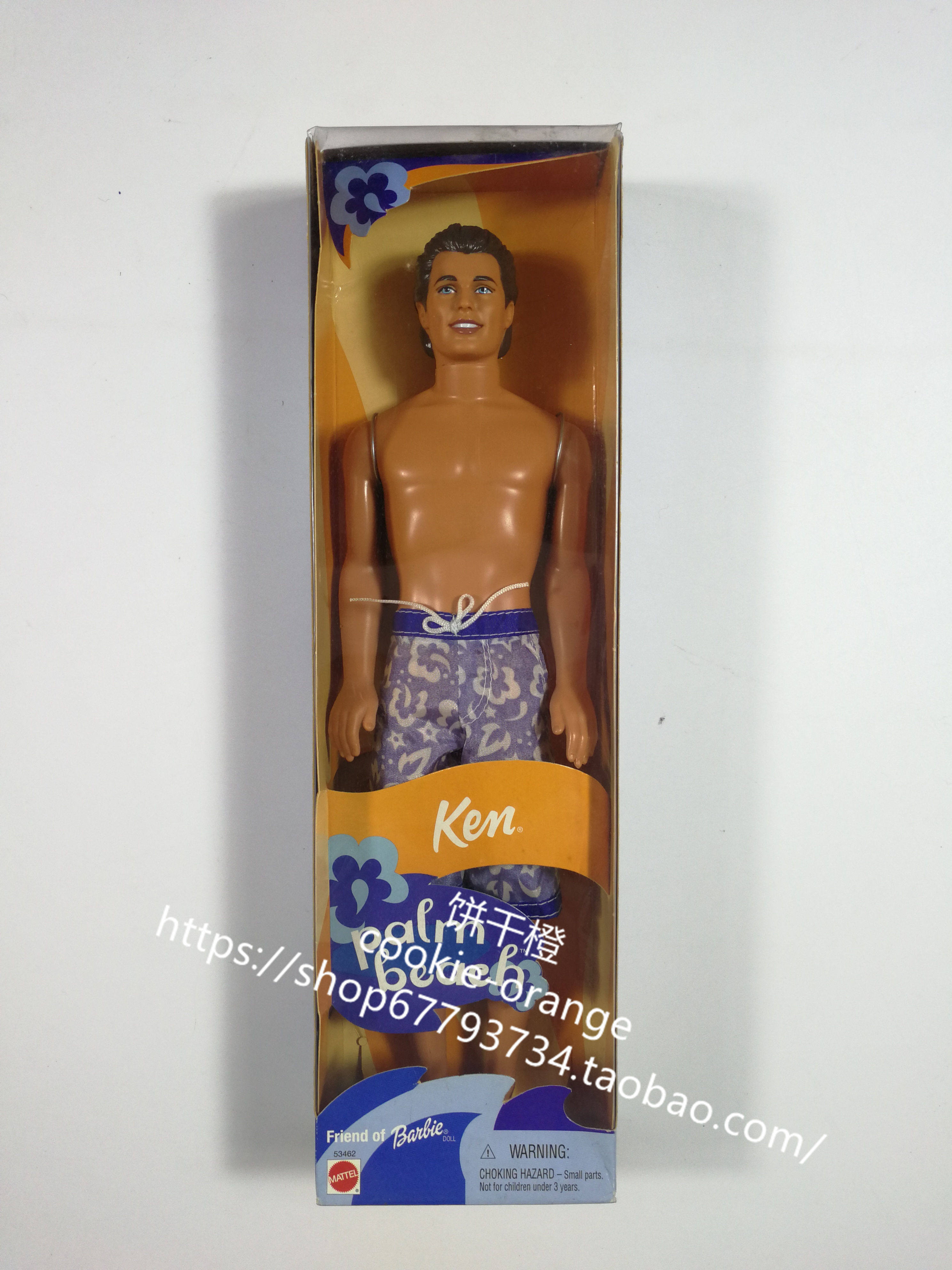 发 barbie palm beach ken 2001 棕榈树海滩肯娃娃
