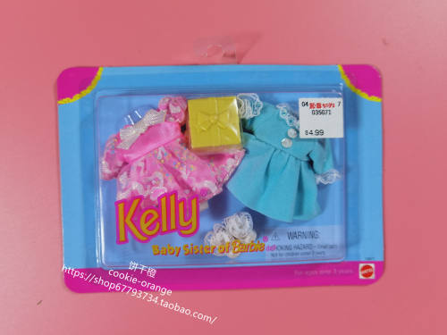 预 Kelly Baby Sister of Barbie 15871 1996 凯莉衣服配件连衣裙