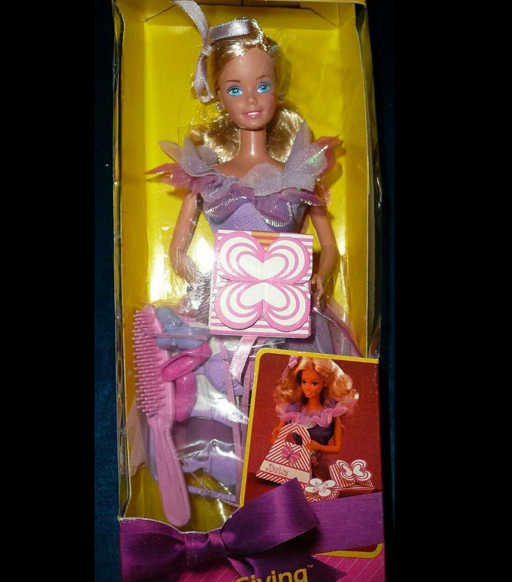 预 Barbie Gift Giving 1985 正品绝版香水芭比娃娃