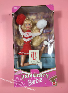 预 Barbie Indiana University 1996 啦啦队长芭比娃娃