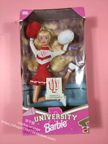 预 Barbie Indiana University 1996 啦啦队长芭比娃娃