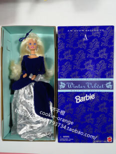 1995 发 Velvet Winter 冬日天鹅绒芭比娃娃 Barbie