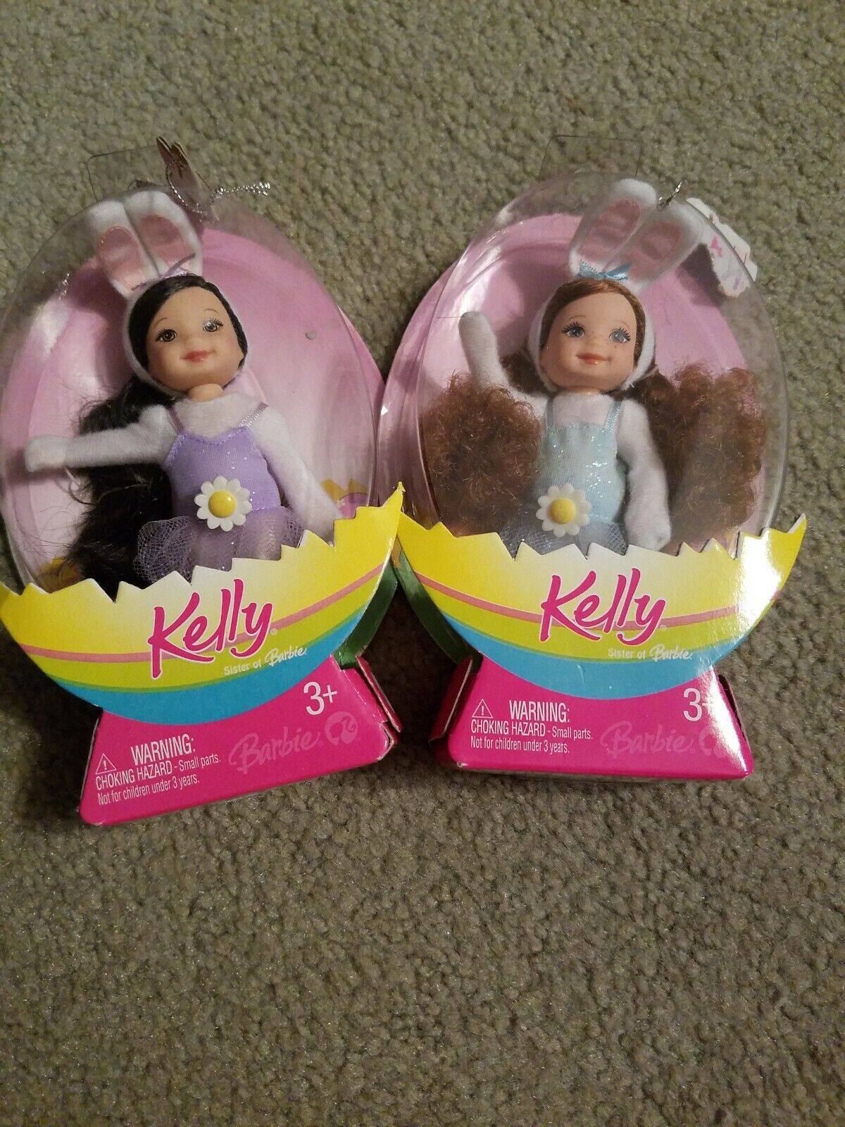 发 Barbie Easter Tutu Fun Kelly 2007 复活节兔耳朵凯莉娃娃