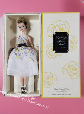 发 Barbie Classic Cocktail Dress Silkstone 2015 芭比ST 金标