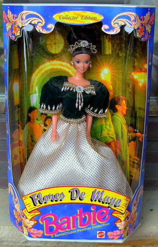 发 Barbie Philippines Flores De Mayo Reyna Fe 63820 芭比黑白