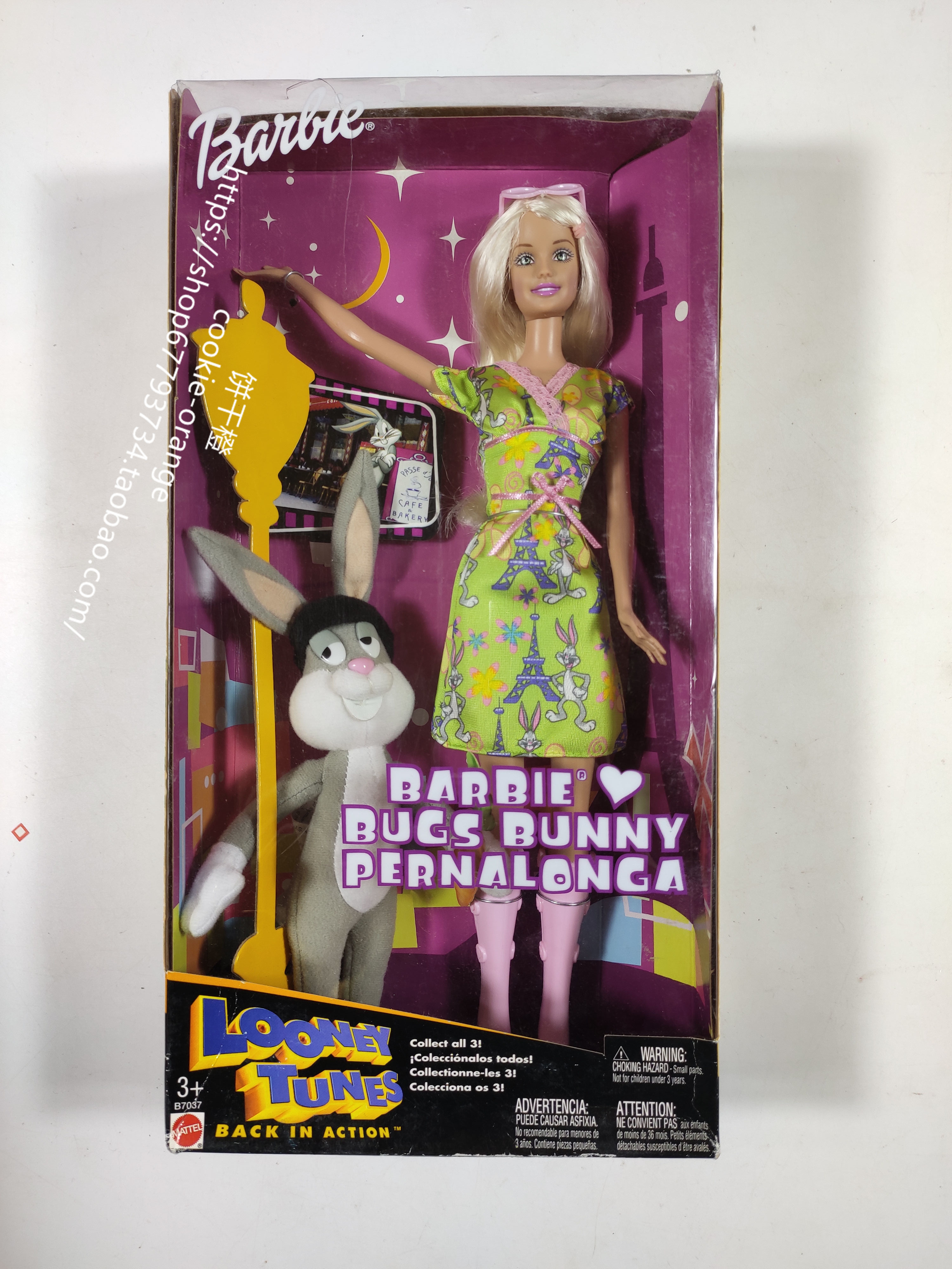 发 Barbie Looney Tunes Bugs Bunny 2003 兔八哥芭比娃娃