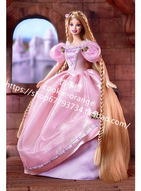 发 Barbie Rapunzel 2001 正品绝版长发公主芭比娃娃