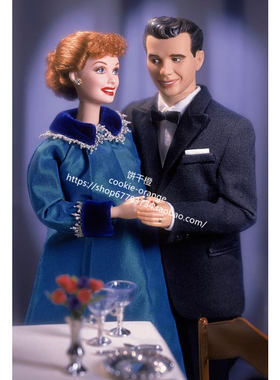 发 Barbie Lucy Ricky Giftset 2000 50周年纪念礼盒我爱露西芭比