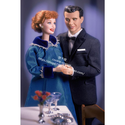 发 Barbie Lucy Ricky Giftset 2000 50周年纪念礼盒我爱露西芭比